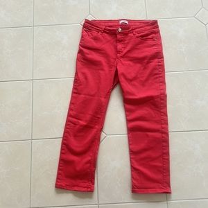 Kensie pink crop pant size 10